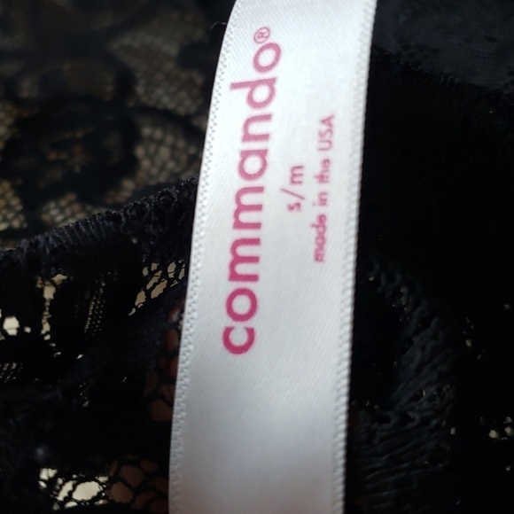 COMMANDO black lace transparent tank top small medium - Picture 3 of 8
